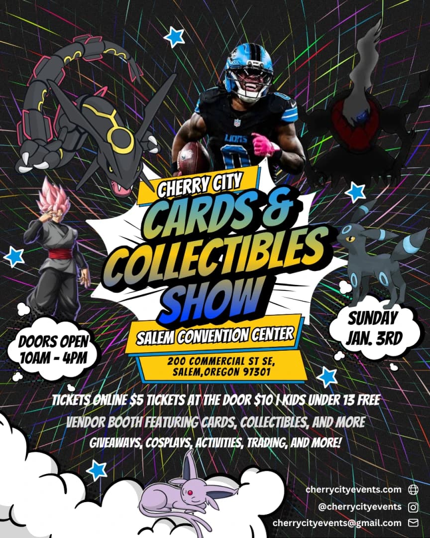 Cherry City Cards & Collectibles Show event poster — Salem, OR