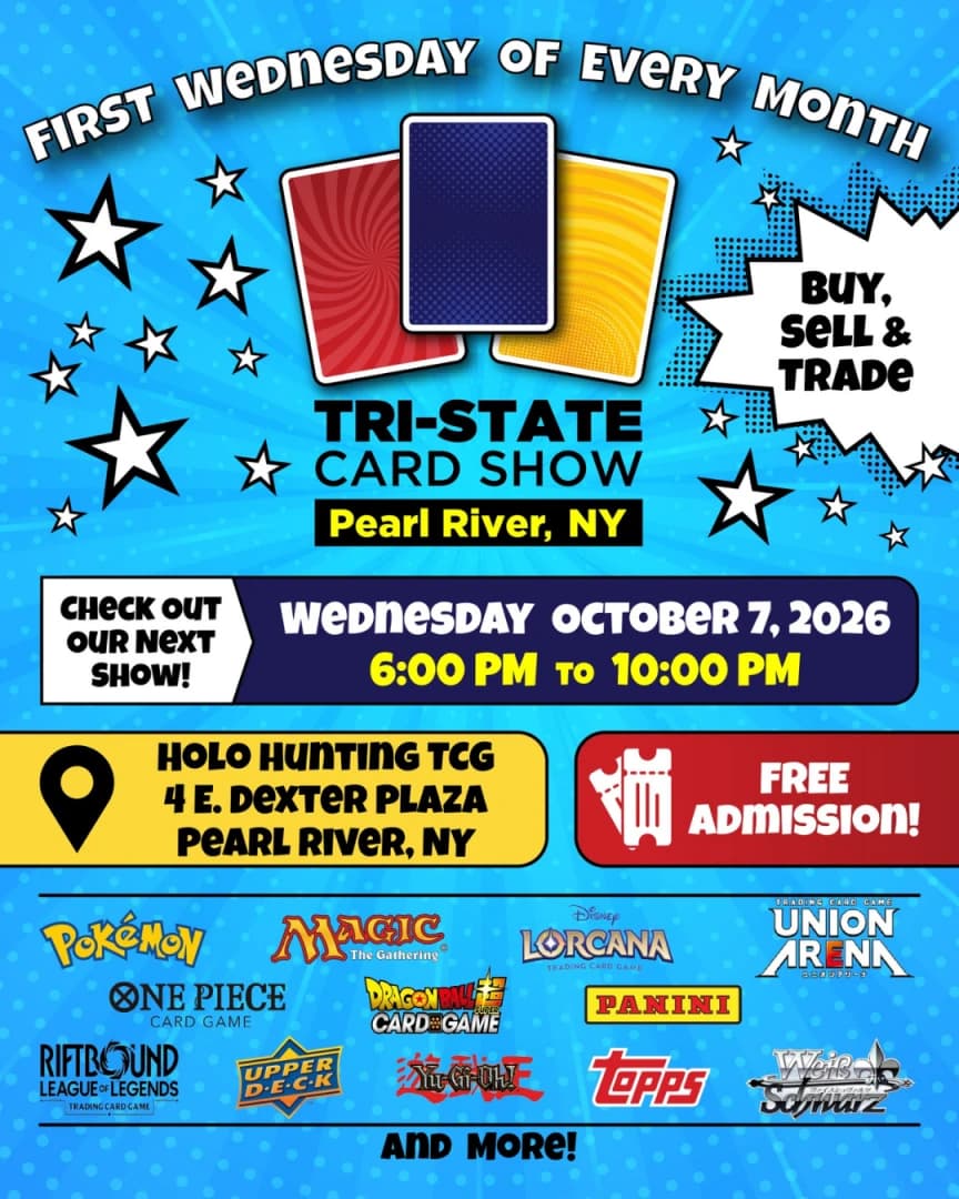 Tri-State Card Show - Rockland County, NY event poster — Pearl River, NY