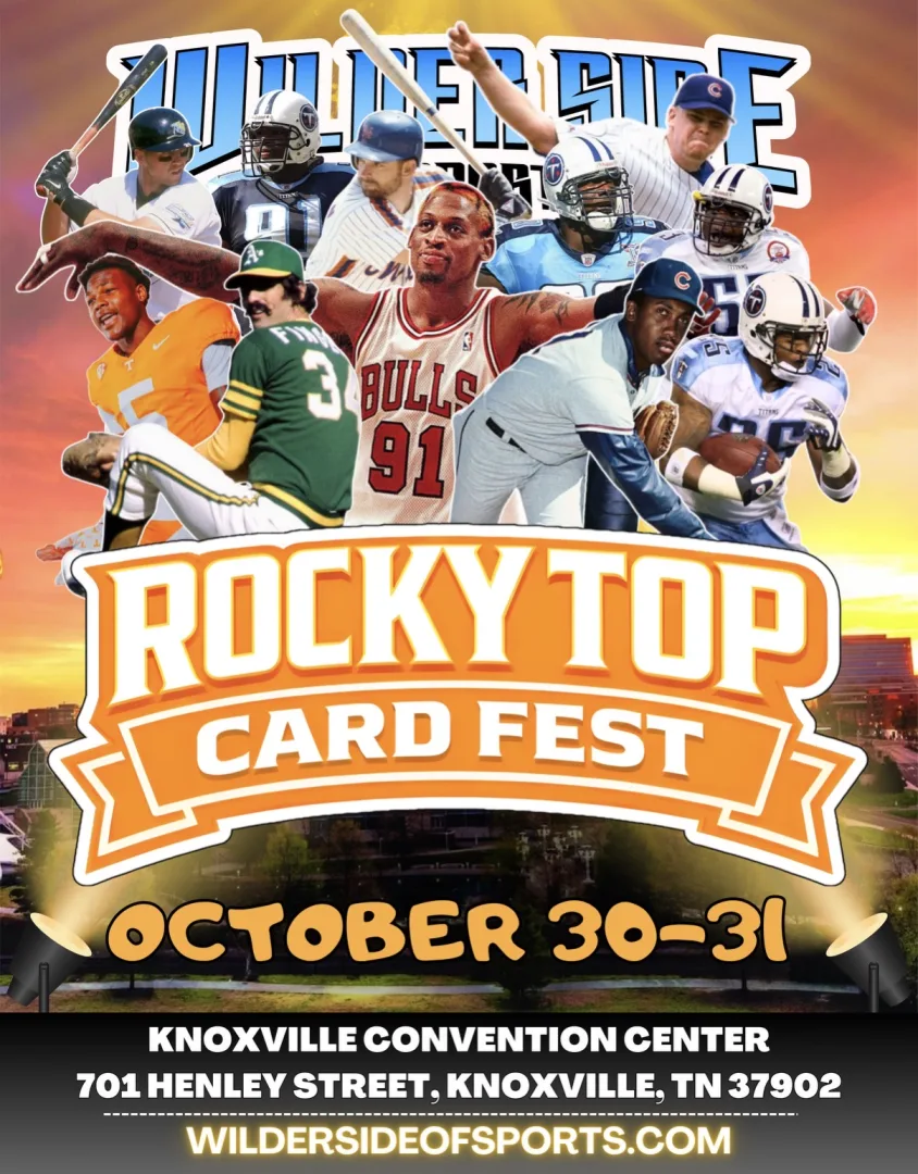Rocky Top Card Fest event poster — Knoxville, TN