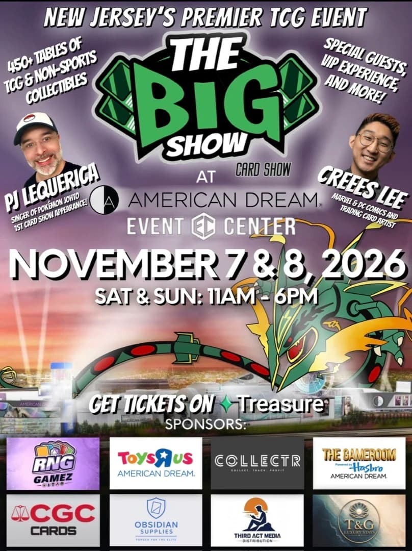 The Big Show American Dream November 7-8, 2026 event poster — East Rutherford, NJ