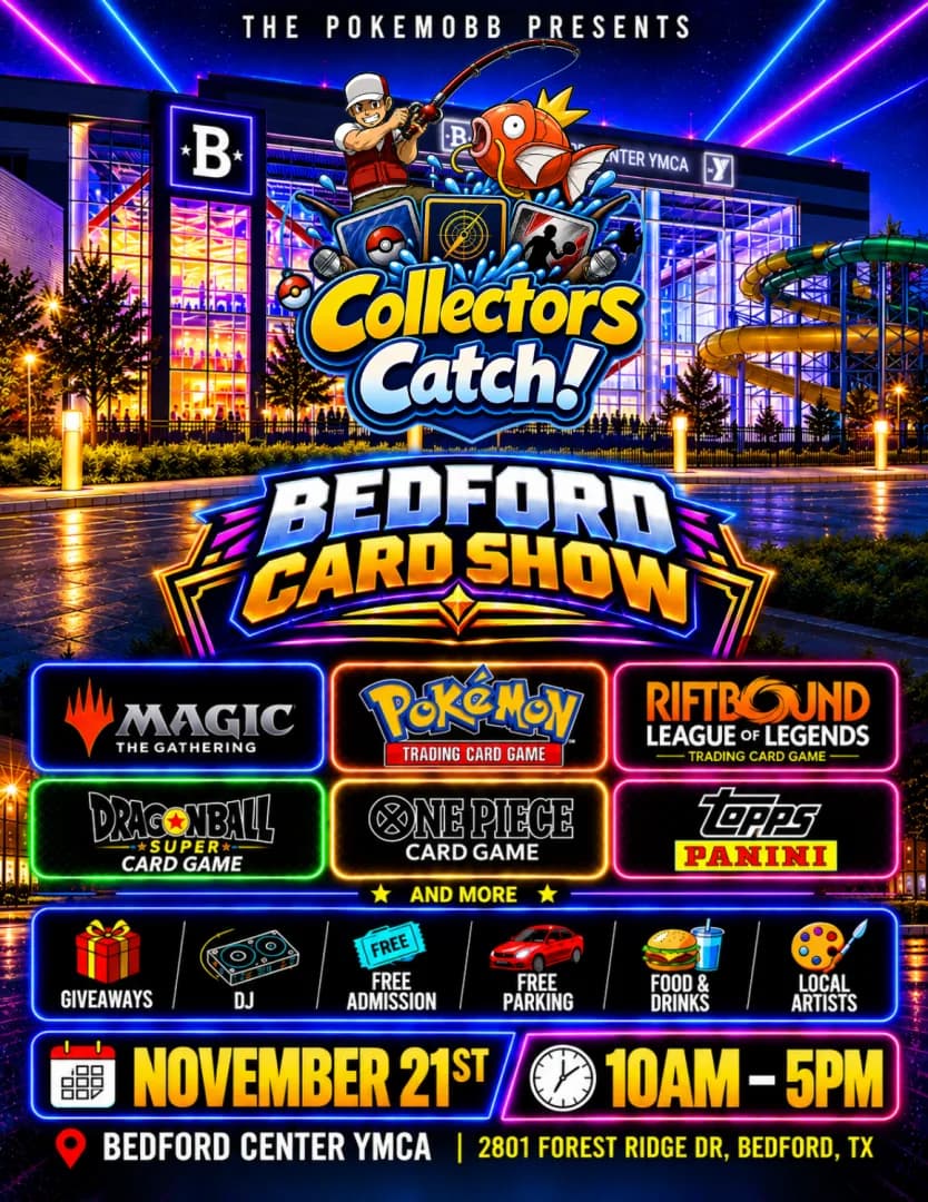 Collectors Catch Card Show - Bedford event poster — Bedford, TX