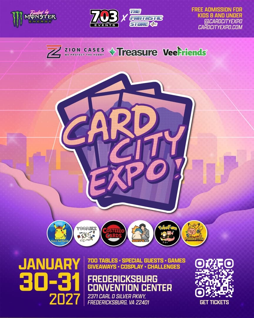 Card City Expo event poster — Fredericksburg, VA