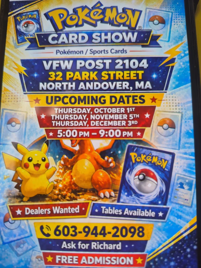 Poke'mon Express event poster — North Andover, MA