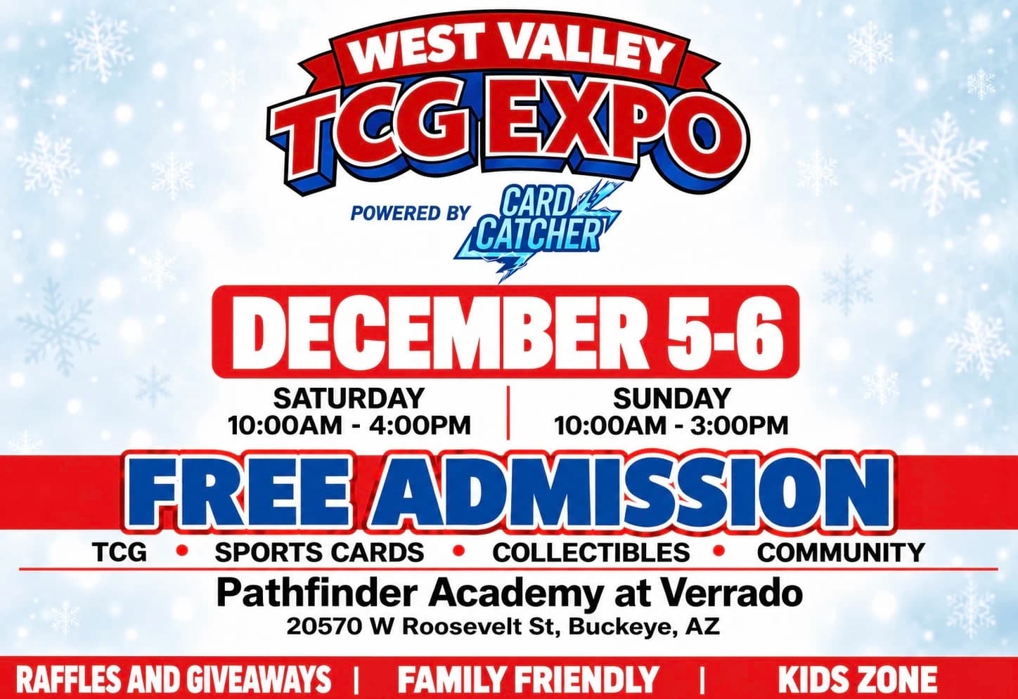 West Valley TCG Expo 8 event poster — Buckeye, AZ