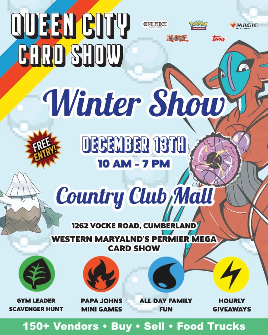Queen City Card Show - Winter Show event poster — La Vale, MD