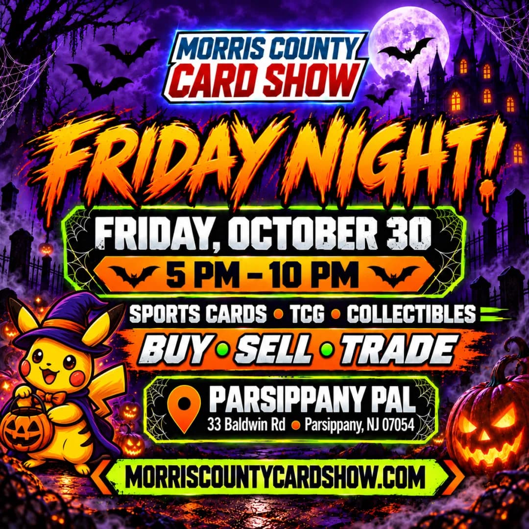 Morris County Card Show event poster — Parsippany-Troy Hills, NJ