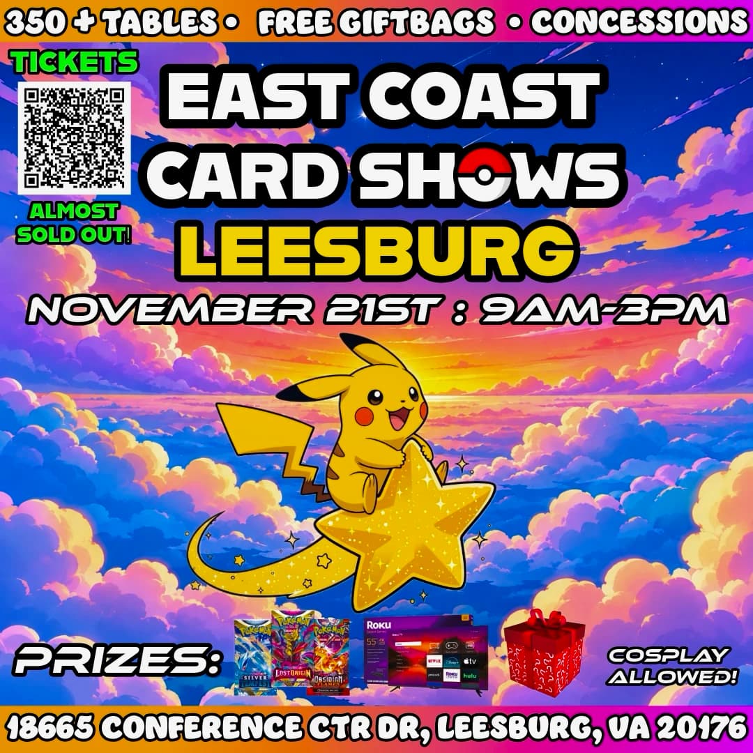 Pokémon & Sports Card Show - Leesburg, VA - November 21, 2026