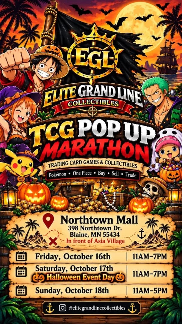 EGL - Card Show event poster — Blaine, MN