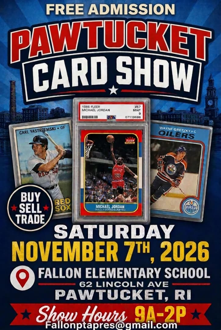 Pawtucket Card Show event poster — Pawtucket, RI