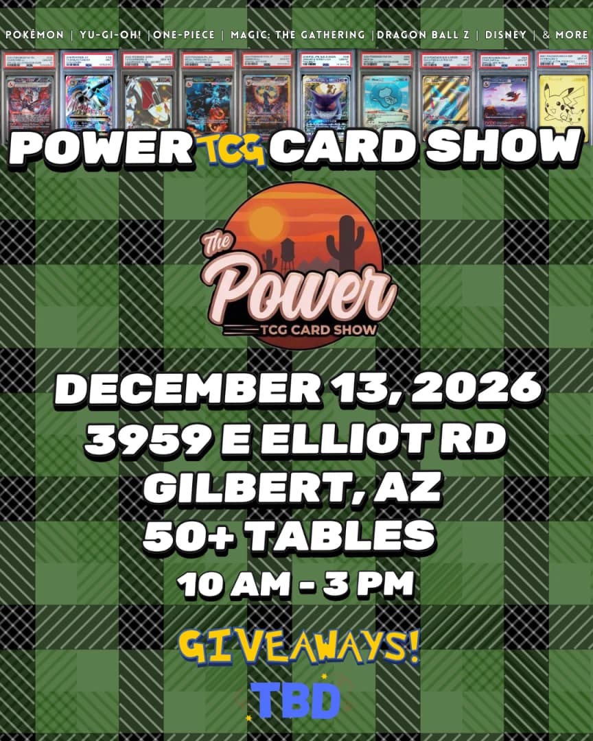 Power TCG Card Show – December 13th event poster — Gilbert, AZ