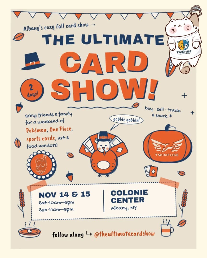 The Ultimate Cardshow: Albany, NY event poster — Albany, NY