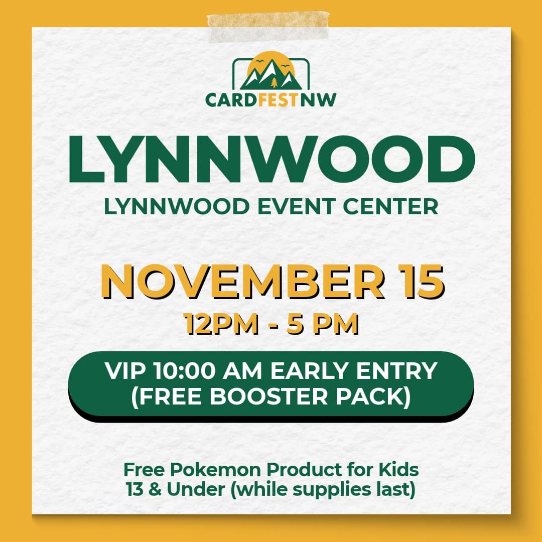Cardfest Northwest | Lynnwood | November 15 2026 event poster — Lynnwood, WA