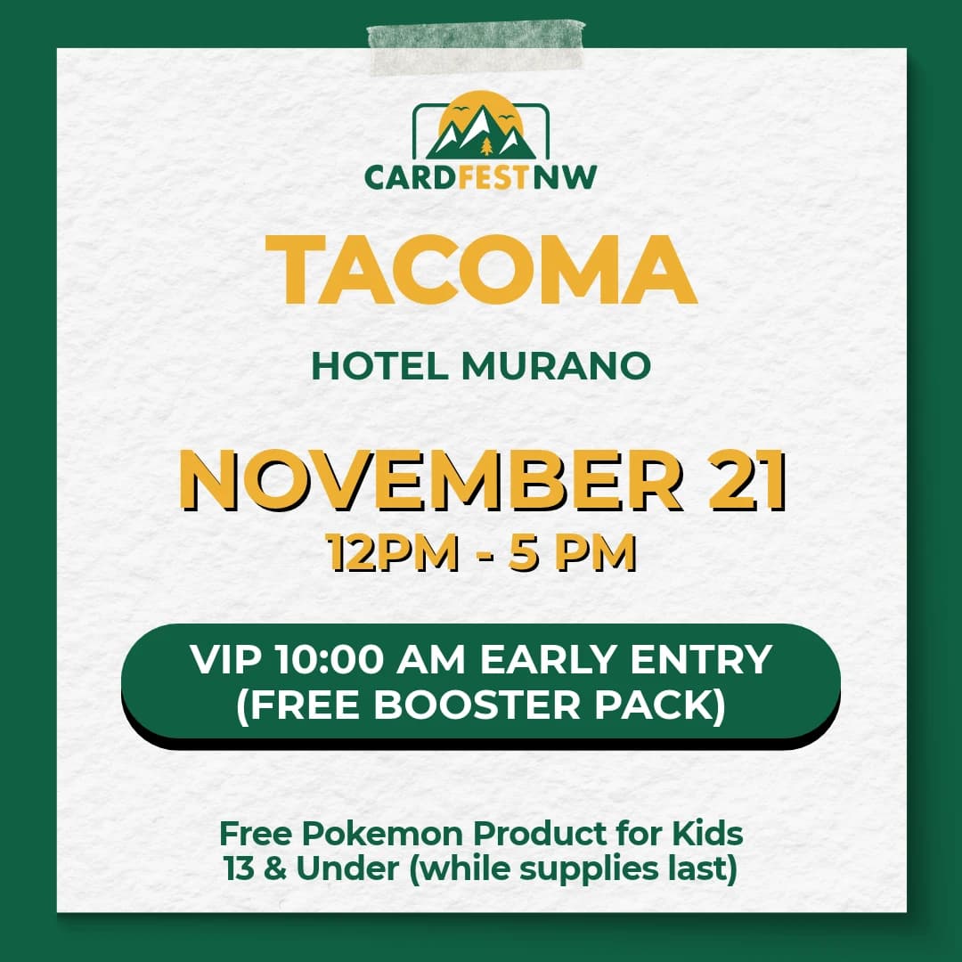 Cardfest Northwest | Tacoma | November 21 2026 event poster — Tacoma, WA