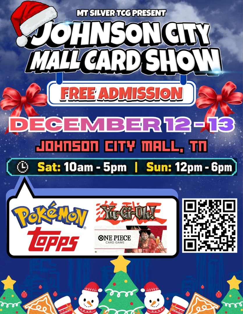 Johnson City Mall Card Show event poster — Johnson City, TN