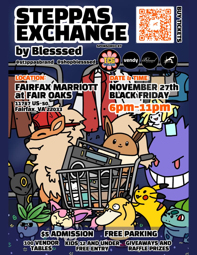 Steppas Exchange event poster — Fairfax, VA