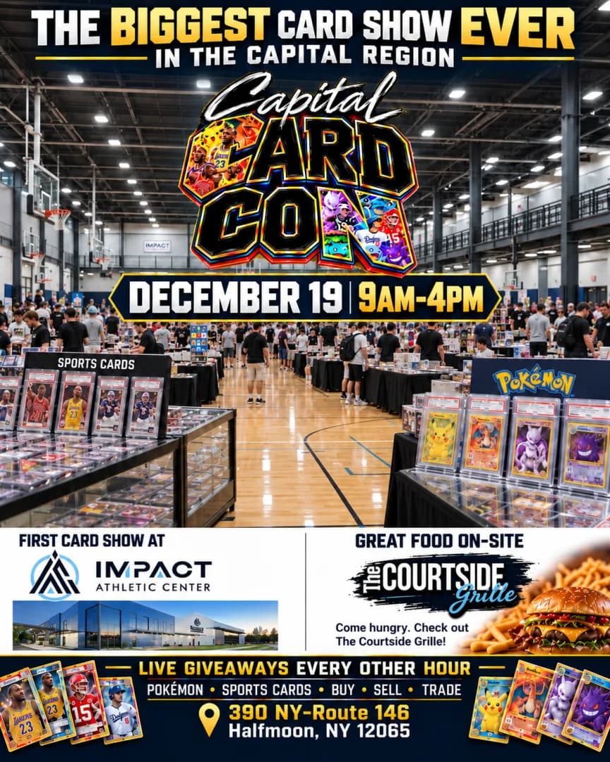 Capital Card Con event poster — Clifton Park, NY