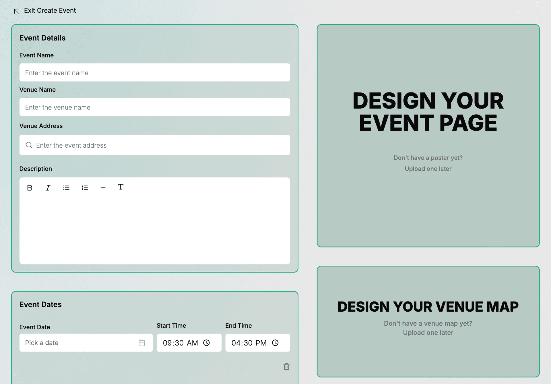 create event