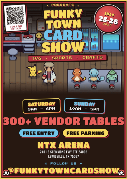 Funky Town Card Show @Ntx Arena Tables | Treasure