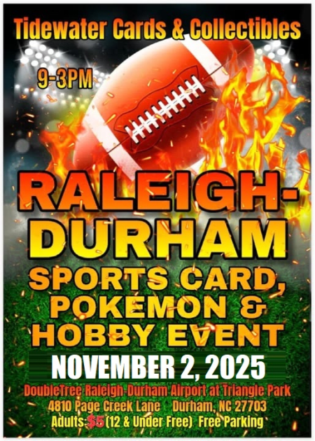 Raleigh-Durham SPORTS CARD, POKEMON & HOBBY SHOW | Treasure